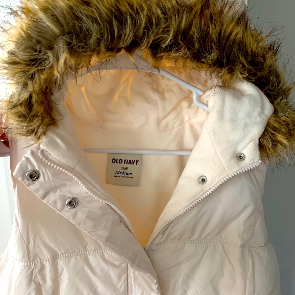 Old Navy Fur Trim Vest